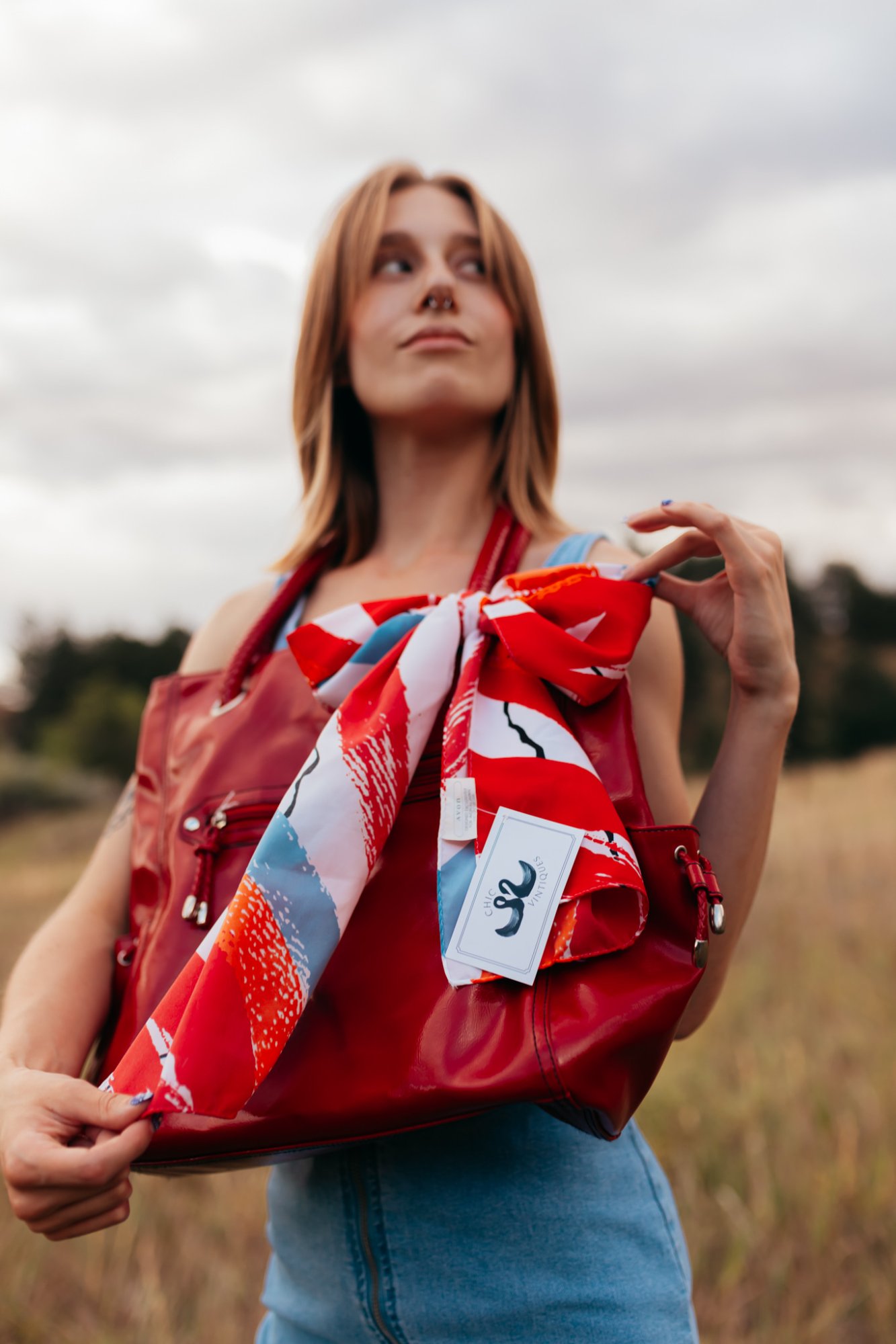 Chic Vintiques — bag modeling